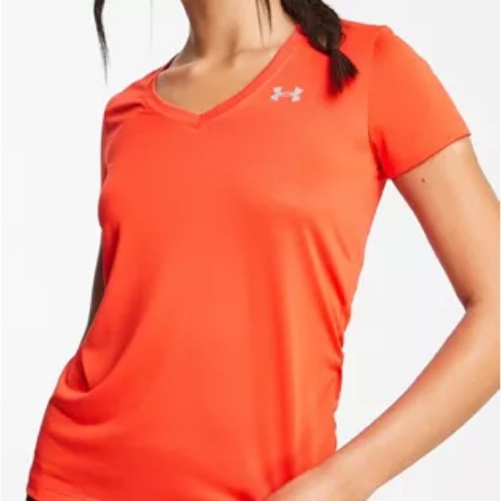 Bright Orange Under Armour Tee